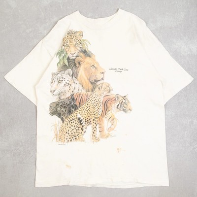 Vintage Lincoln Park Zoo Chicago Single Stitch T-Shirt X-Large Herren 1990er USA