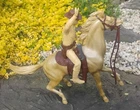 Vintage Marx Roy Rogers Figurine w/ Horse, Plastic Toy