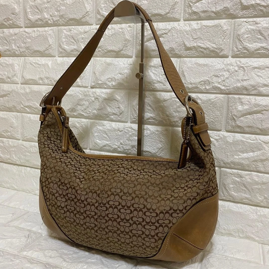Coach Brown Signature Hobo Bag | eBay