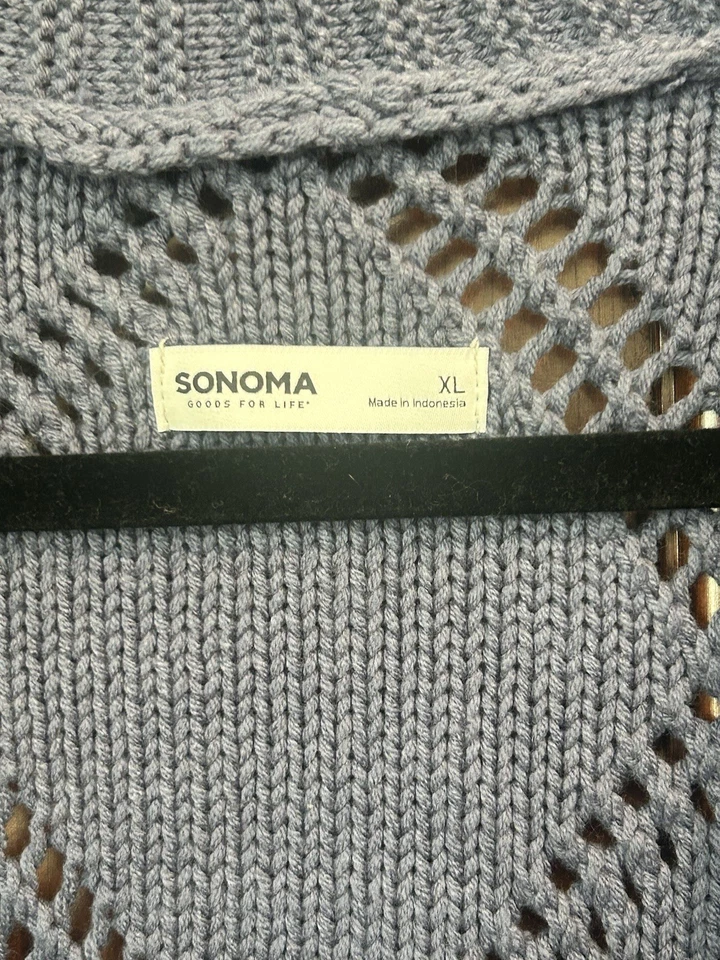 Suéter cárdigan Sonoma para mujer nuevo con etiquetas, talla XL, azul compromiso Foto 2 de 4