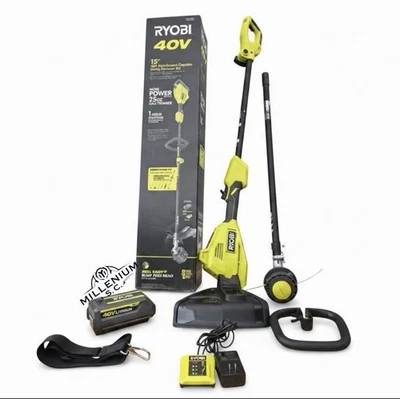 Ryobi 40V 15 in String Trimmer Attachment TOOL ONLY RY40ST01K (Open Box) - Image 1 of 4