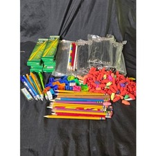 Large Lot of Pencils Erasers Sharpners