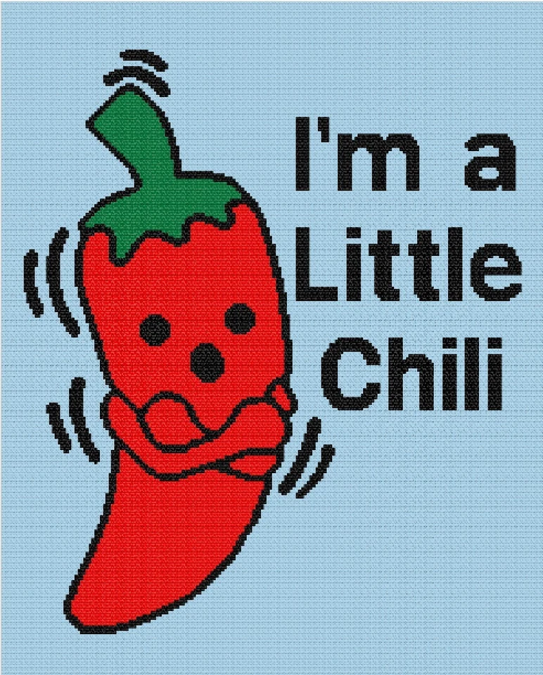 A LITTLE CHILI CROCHET PATTERN GRAPHGAN, 192 x 240 Single Crochet - Image 4 of 4