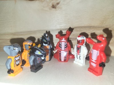 Ninjago 7 Minifiguren Fangtom Skalidor Fangdam Snappa Bytar Snike Moc
