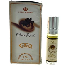 Al-Rehab Choco Musk Con. Perfume Oil Rollerball for Unisex 0.2oz-New Damaged Box
