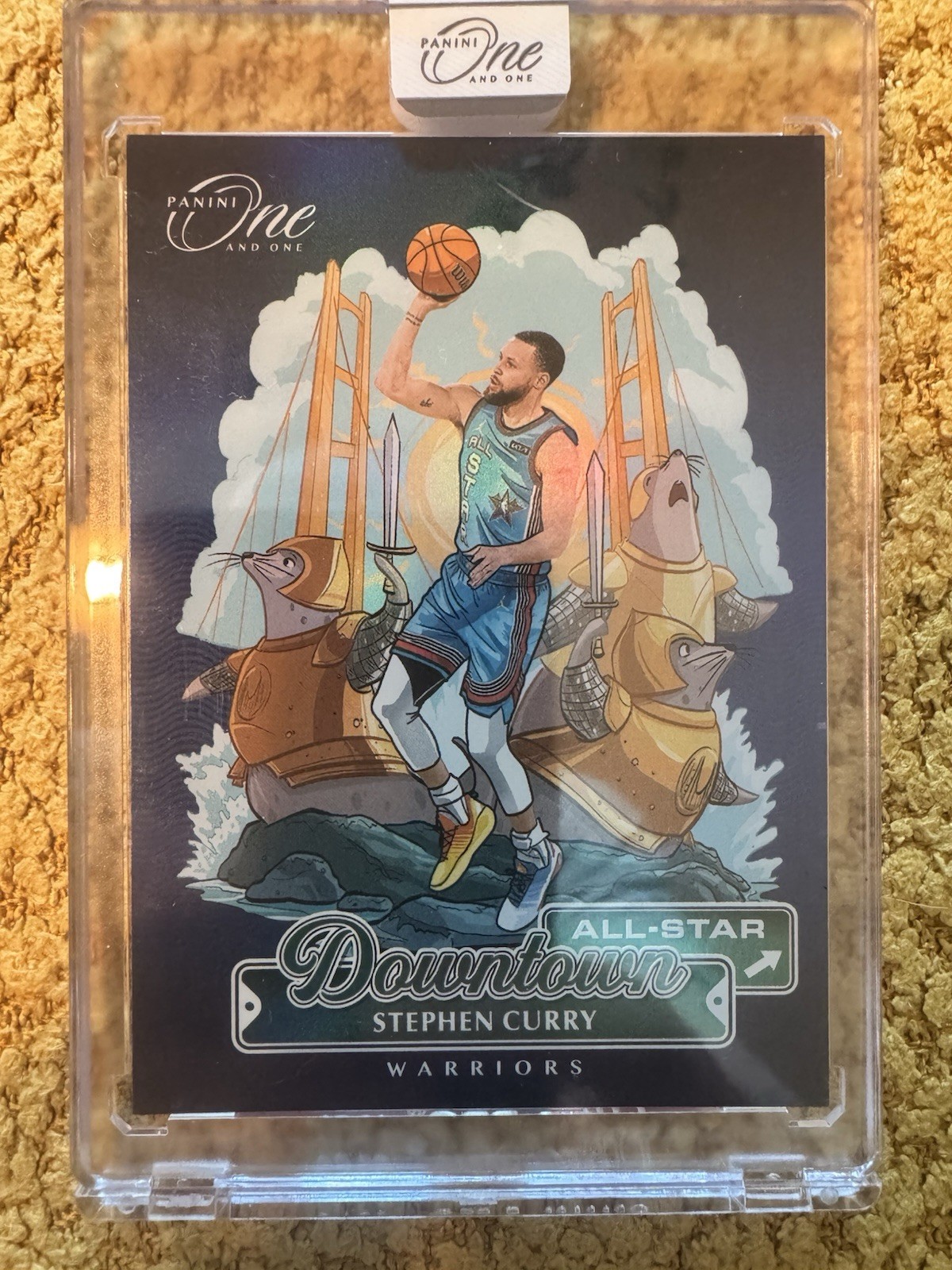 2024-25 Panini One And One Steph Curry All Star Downtown PERF Centering & Edges