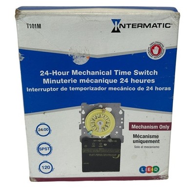Intermatic T101M 24-Hour Mechanical Time Switch Mechanism Only 120V 40A SPST