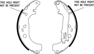 HELLA Brake Shoe Set - H9690 - for e.g. CADILLAC / FIAT / LANCIA / 8DB355002-781