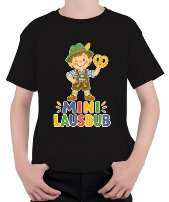 Mini Lausbub costumes boy pretzel leather pants costume shirt dirndl children T-shirt