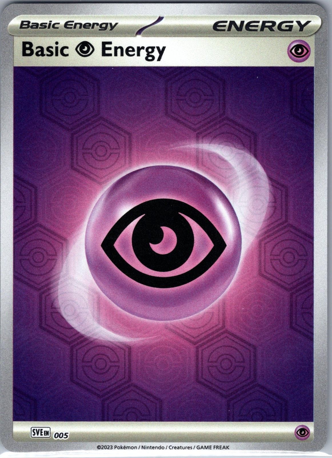 Basic Psychic Energy 005 SVE: Scarlet & Violet Energies Holo Pokemon Near Mint