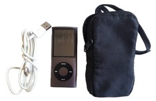 VINTAGE APPLE IPOD NANO 4TH GENERTION 8GB A1285 WITH CASE CABLE DARK GREY