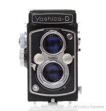 Yashica-D Medium Format TLR 120 Film Camera Yashikor 80mm f3.5 Lens EXC- 
