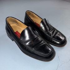Cole Haan Italy Black Leather Kiltie Italian Loafer Men's 8M VGUC VTG 90s Shoes