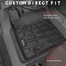 KARPAL Floor Mats Fit for Toyota Tacoma 2005-2015 Double Cab Footwell