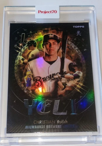 2021 TOPPS PROJECT 70 CHRISTIAN YELICH By SHOE SURGEON #626 RAINBOW FOIL 14/70