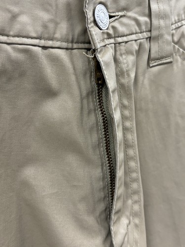 Levis LOTTO 53 Pantaloni Abbigliamento Qualità Uomo 32X32 Beige Cerniera Fly Materiale Bagnato - Foto 12 di 17