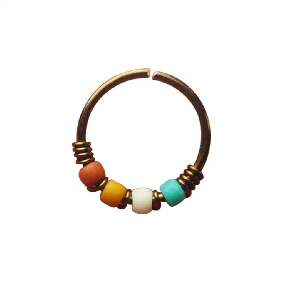 Anillo de nariz 1 pieza para mujer niña retro moda alicate joyería regalos cumpleaños San Valentín Foto 3 de 4