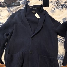 Banana Republic Mens Navy Blue Knit Cardigan ...