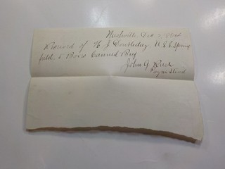 Civil War Document 1864 U.S.S. Springfield Nashville Tennessee Doubleday VTG