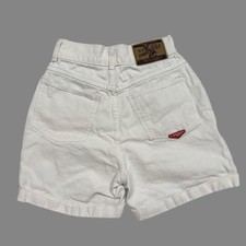 Vintage White denim shorts with red accents Brand no excuses Size 9