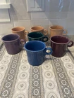 Fiestaware Tom And Jerry Mugs, Set Of  7 Multicolored