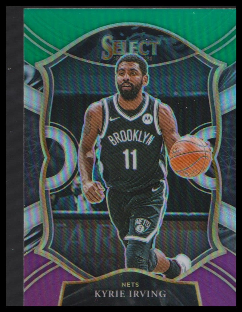 2020-21 Panini Select - Concourse Kyrie Irving #42 Green White Purple Prizm