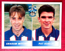 GRAHAM MITCHELL & PAT SCULLY HUDDERSFIELD TOWN  95-96 PANINI STICKER No 455