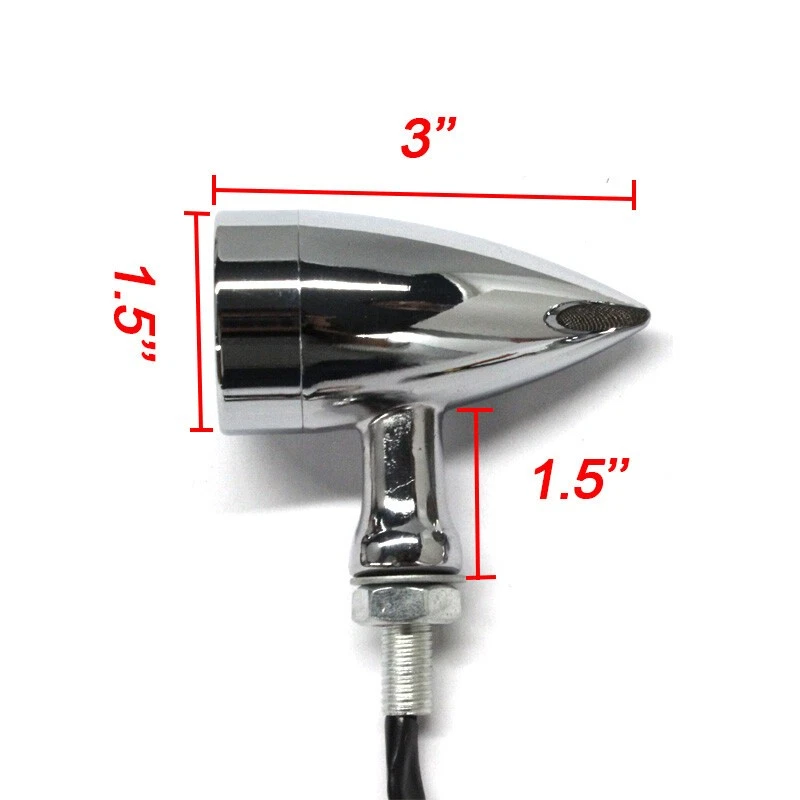 Bullet Motorcycle Amber LED Turn Signal Tail Light For Harley Sportster 1200 883 Foto 3 de 4