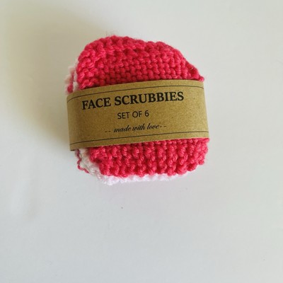 Set of 6 HANDMADE Face Scrubbie Reusable Sponge Facial Exfoliation Skin Care #5