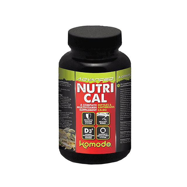 Komodo Nutrical Tortoise Reptile Lizard Calcium D3 Multivitamin