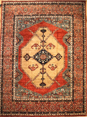 Hand-knotted Rug (Carpet) 8'9X11'9, Choeb Rang mint condition