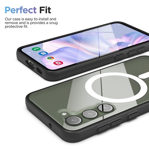Magnetic Clear Case for Samsung Galaxy S23 with MagSafe Grip - Picture 7 of 9