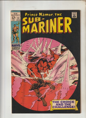 SUB-MARINER # 11    1969    VF   THE BARRACUDA/ WARLORD KARTHON