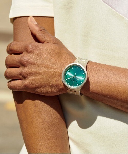Swatch Big Bold Irony AQUA SHIMMER SB07S100G Wristwatch BIG