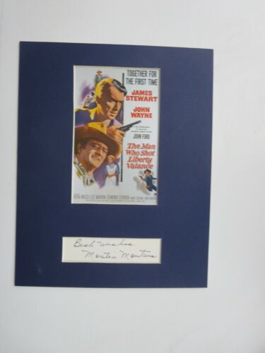 John Wayne - &#034;The Man Who Shot Liberty Valance&#034; &amp; Montie Montana autograph