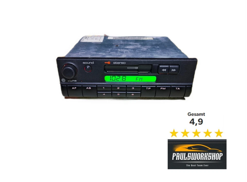 VW Alpha CC 2 3 4 Rarität für Oldtimer Radio Autoradio Beta Gamma