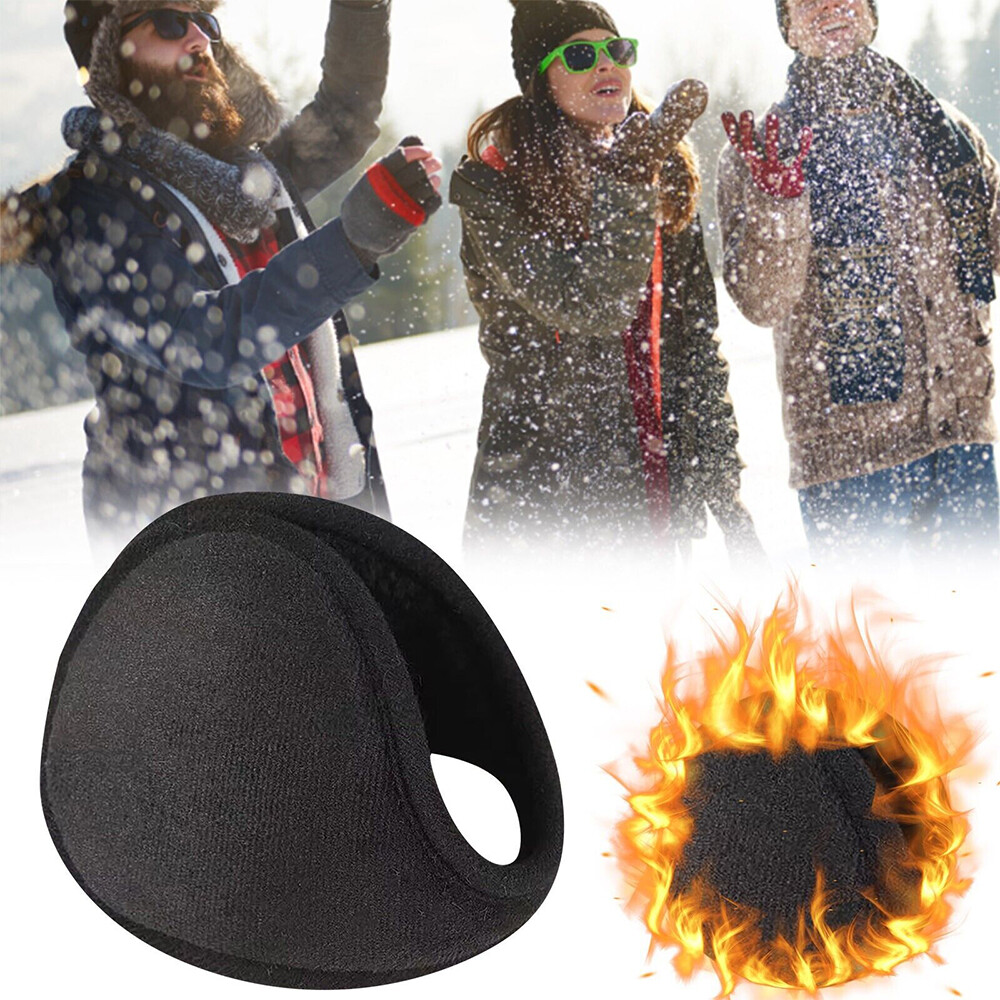 Winter Ear Muffs for Men Women Behind the Head Earmuffs Cozy Fleece Ear