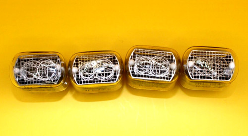 4x IN-12A or IN-12B ИН-12 Soviet Nixie Tubes for Clock / USED / Tested
