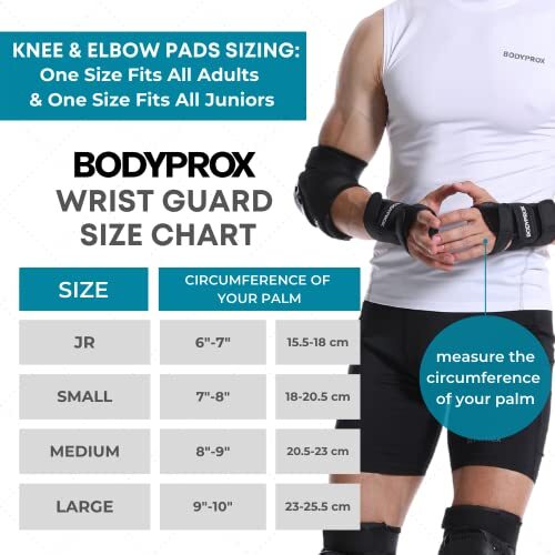 Knee Pads Elbow Pads Wrist Guards Set for Inline Skating, Skateboarding, Large - Picture 3 of 7