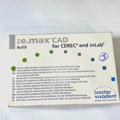 IPS e.max CAD LT (Low Translucency) shade A2 Abutment Blocks -Size A16 - 4 count