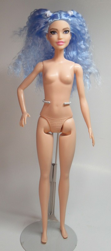 Mattel Barbie Nude Fashionista Doll 170 Blue Hair Original Sized Barbie Friend