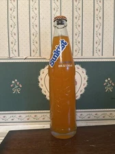 Full 10 Oz. Sunkist Orange Soda Bottle, Money Back Bottle