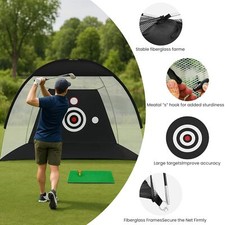 Golf Practice Net with Balls and Hitting Mat Golf Training Net Golf Training Set