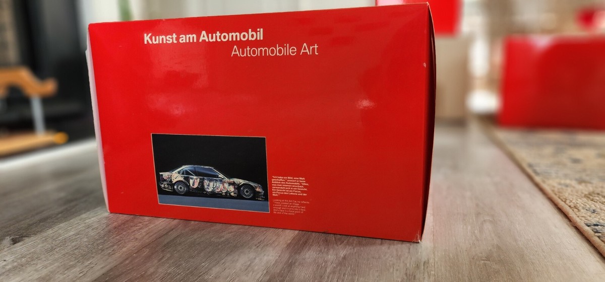 RARE UNOPENED 1/18 BMW ART CAR: BMW E36 M3 GTR SANDRO CHIA 1992