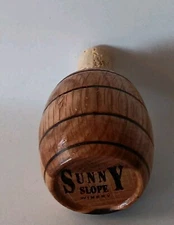 Wine Bottle Stopper Wood Barrel Shaped Design Bar Tool Country Cottage 