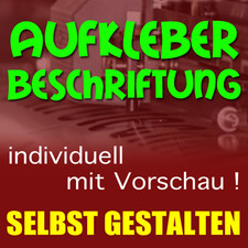 Wunschtext Aufkleber und Beschriftungen selbs...
