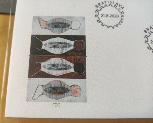 2020 Solvensko Together Fight Virus Pandemic Medical Frontliner Hero Stamp FDC - Picture 2 of 9