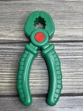 Vintage Plastic Green Wrench Pliers Pretend Play Tool