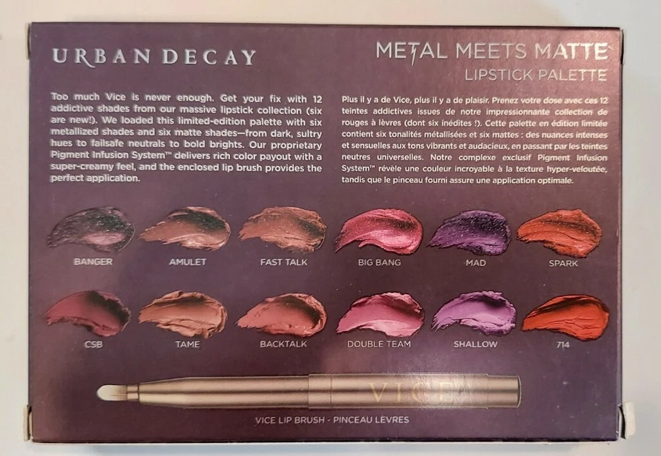 Urban Decay~Metal Meets Matte~Lipstick Palette~NEW 100%Authentic~FAST SHIP!!! - Image 2 of 2