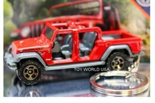 Custom Key chain 2020 Jeep Gladiator Rubicon red / roof & doors off